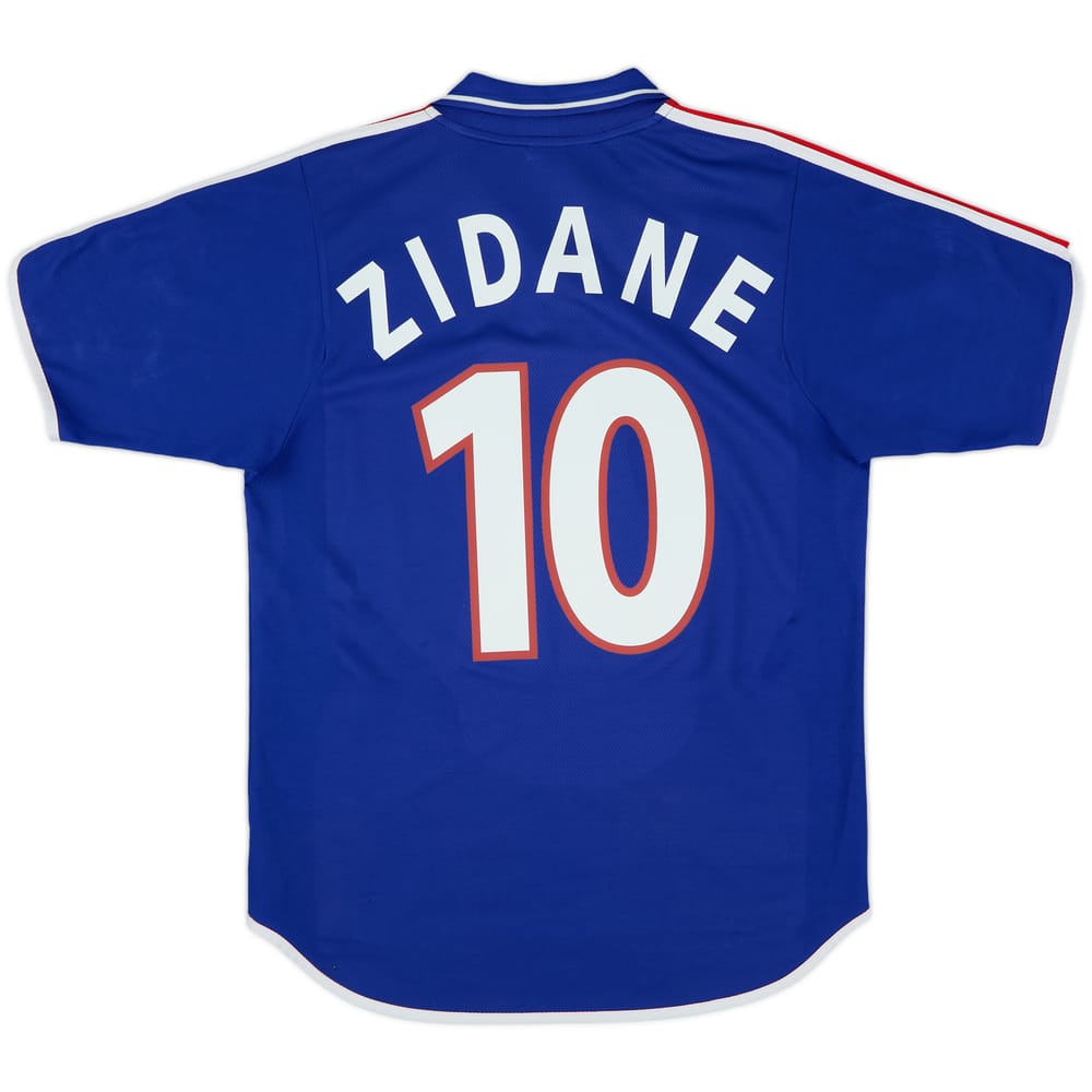 2000-02 France Home Shirt Zidane #10 - 10/10 - (S)