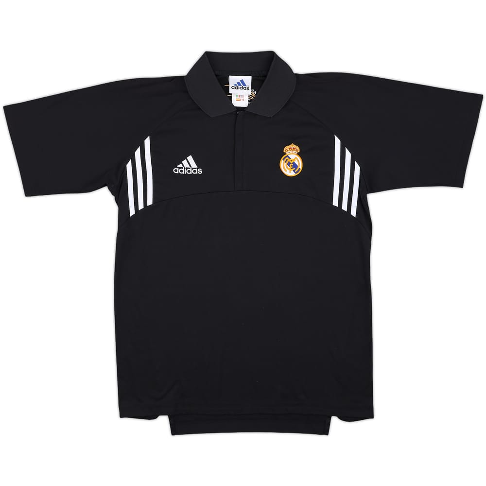 2002-03 Real Madrid Black 1/4 Zip Training Shirt - 6/10 - (S)