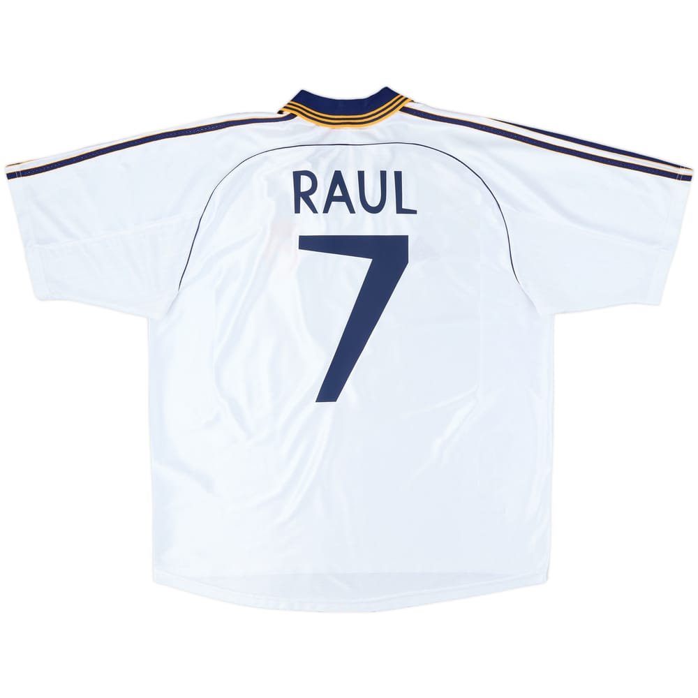 1998-00 Real Madrid Home Shirt Raul #7 - 8/10 - (L)