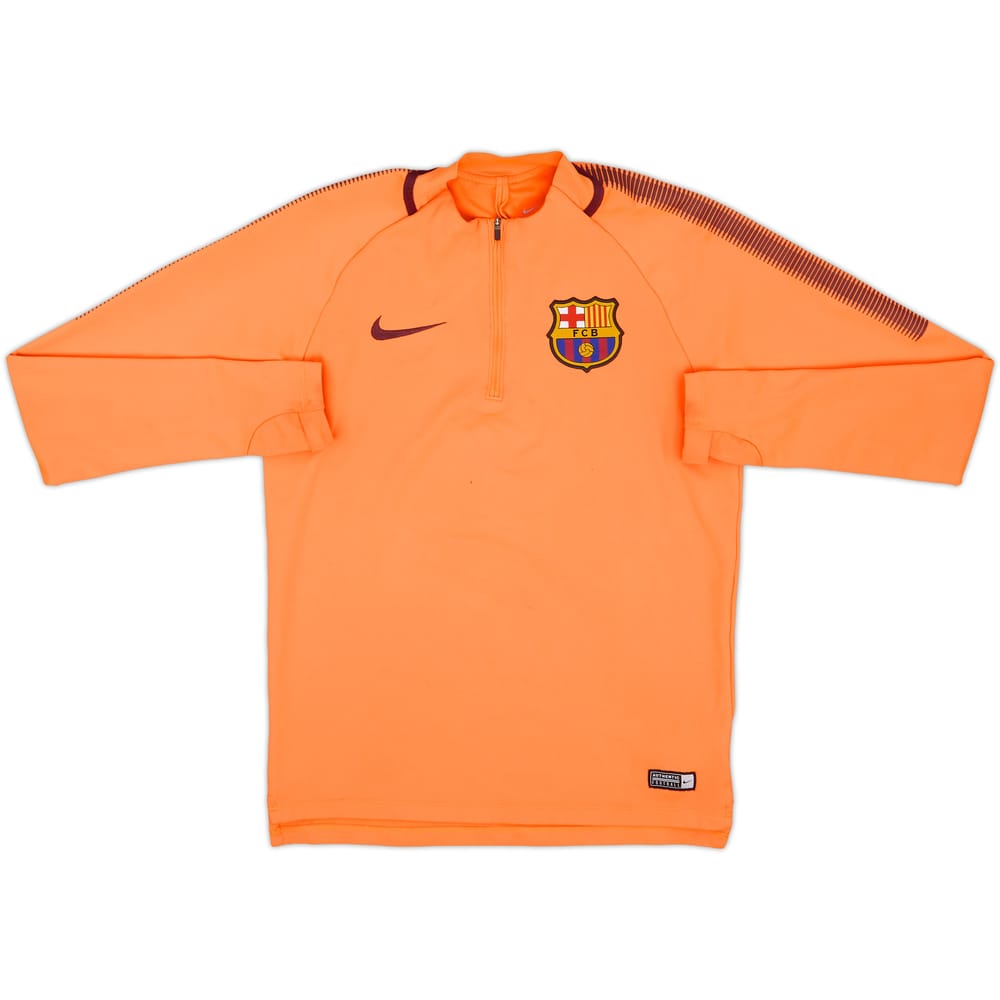 2017-18 Barcelona Nike 1/4 Zip Training Top - 8/10 - (S)