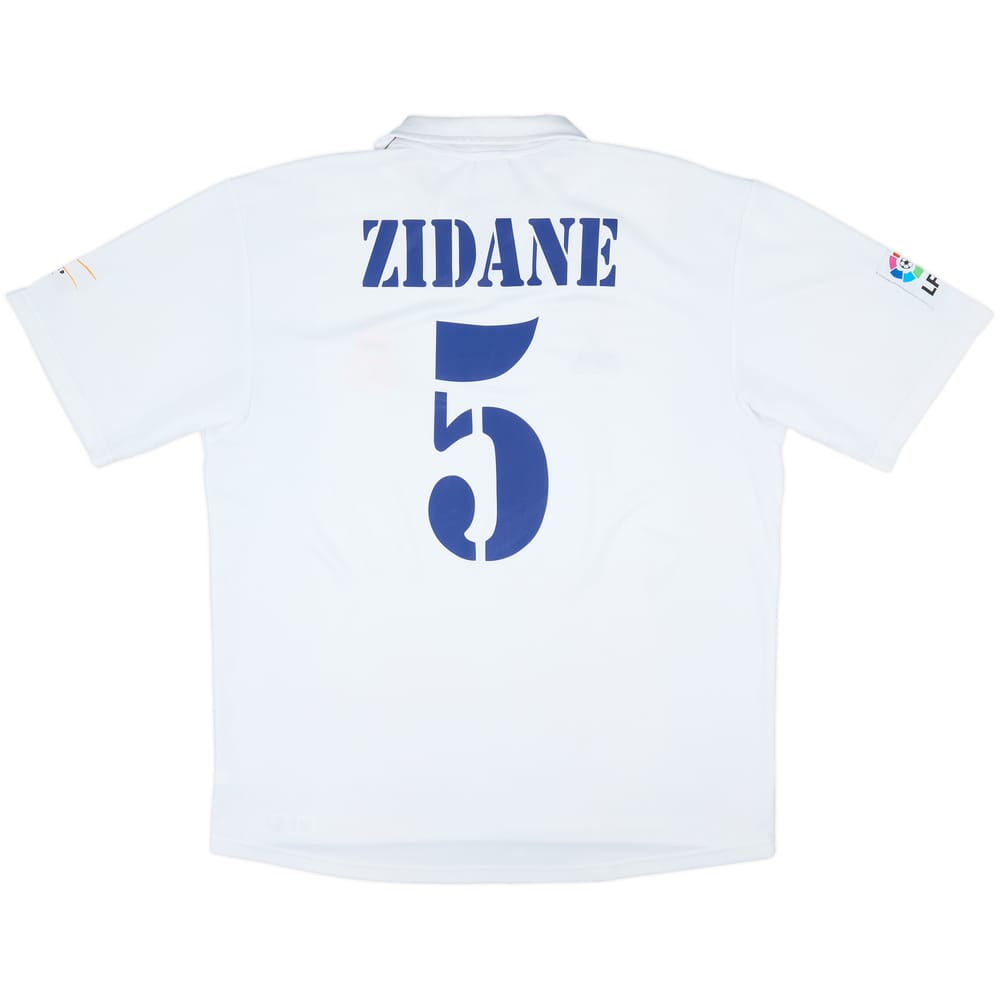 2001 Real Madrid Home Shirt Zidane #5 - 8/10 - (XL)