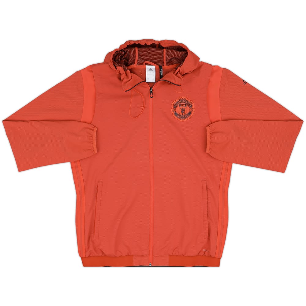 2016-17 Manchester United adidas Hooded Track Jacket - 7/10 - (L)
