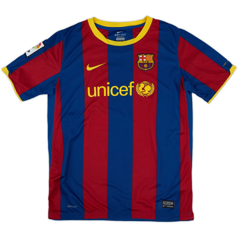 2010-11 Barcelona Home Shirt - 7/10 - (XL.Boys)