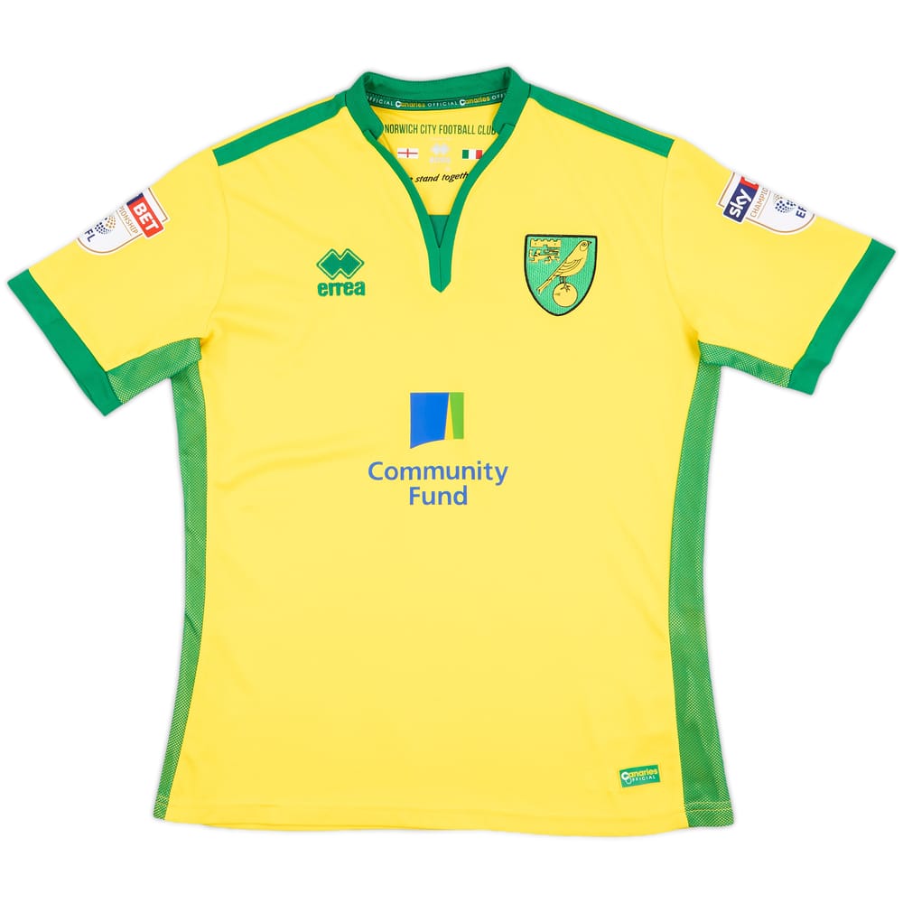 2016-17 Norwich Home Shirt - 7/10 - (M)