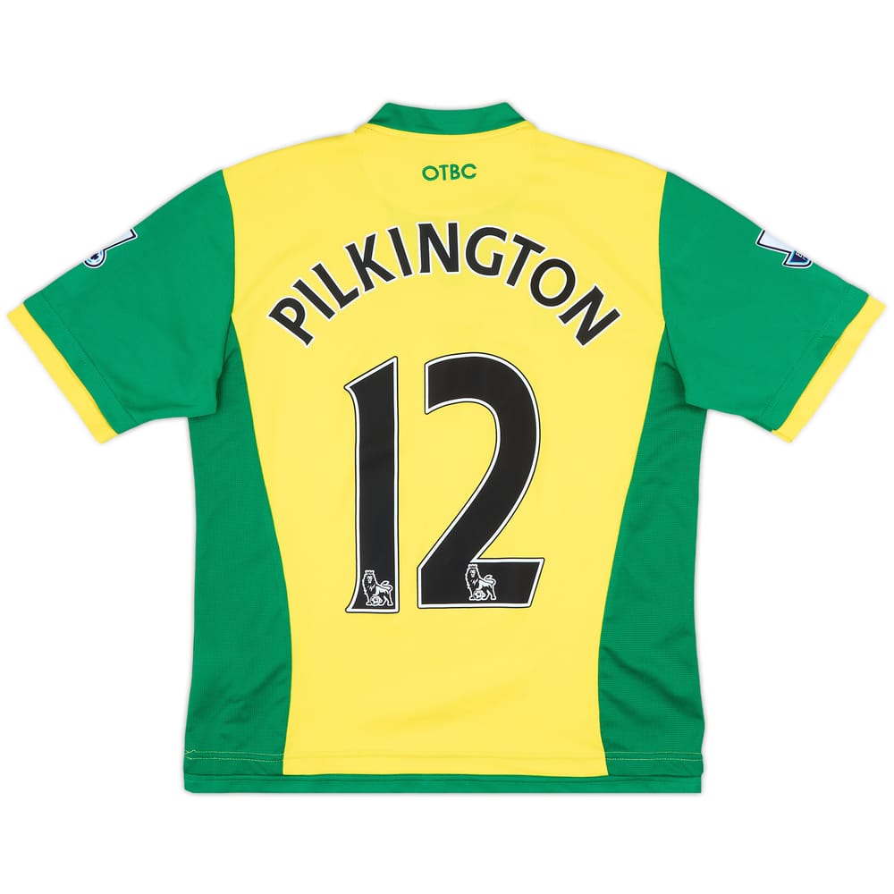2013-14 Norwich Home Shirt Pilkington #12 - 9/10 - (S)
