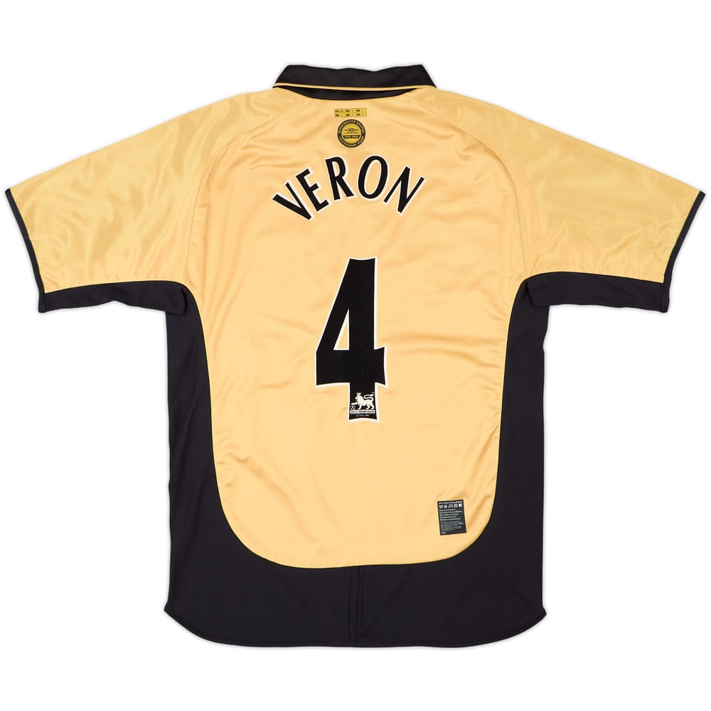 2001-02 Manchester United Centenary Away/Third Shirt Veron #4 - 10/10 - (M)