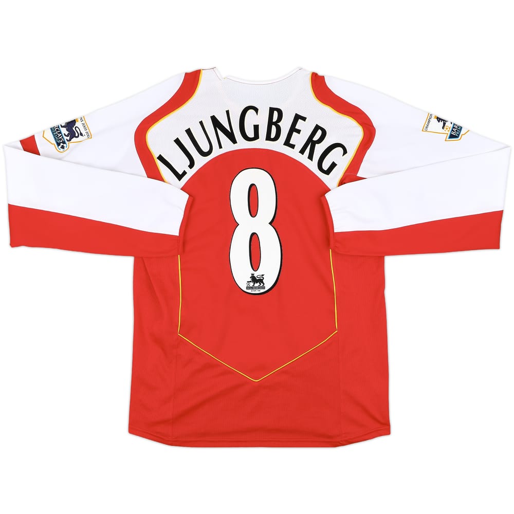 2004-05 Arsenal Home L/S Shirt Ljungberg #8 - 10/10 - (M)