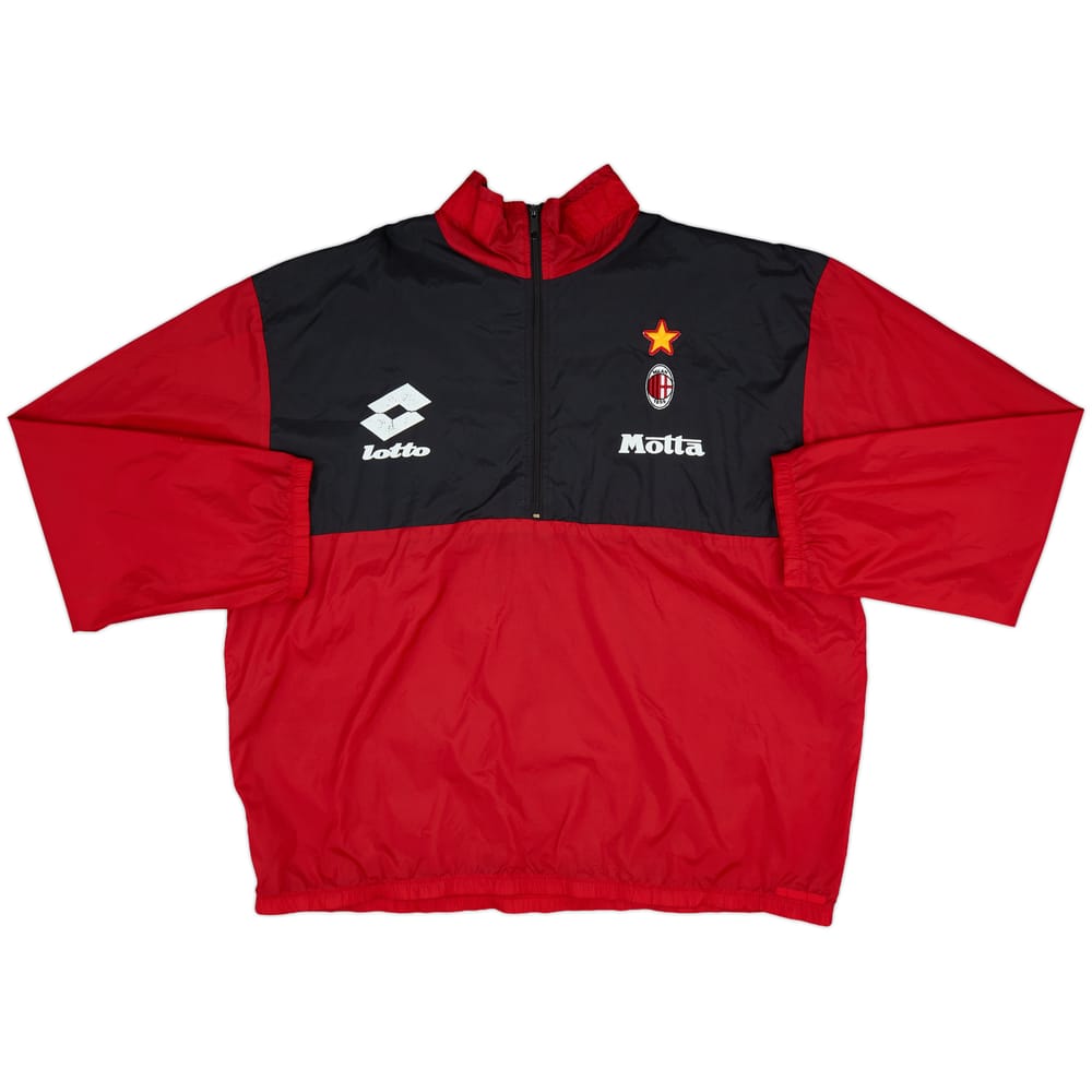 1994-95 AC Milan Lotto 1/4 Zip Training Top - 7/10 - (L)