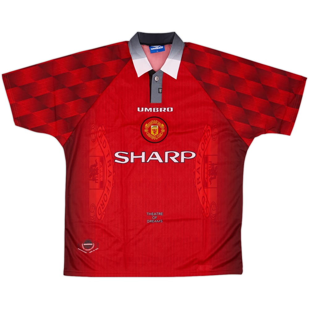 1996-98 Manchester United Home Shirt #6 - 8/10 - (XL)