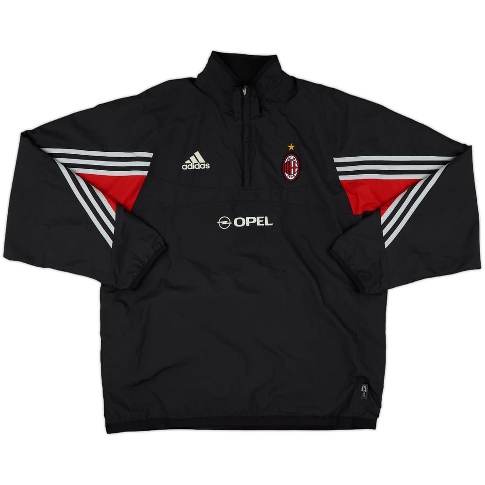 2003-04 AC Milan adidas Reversible 1/4 Zip Drill Top - 7/10 - (M)