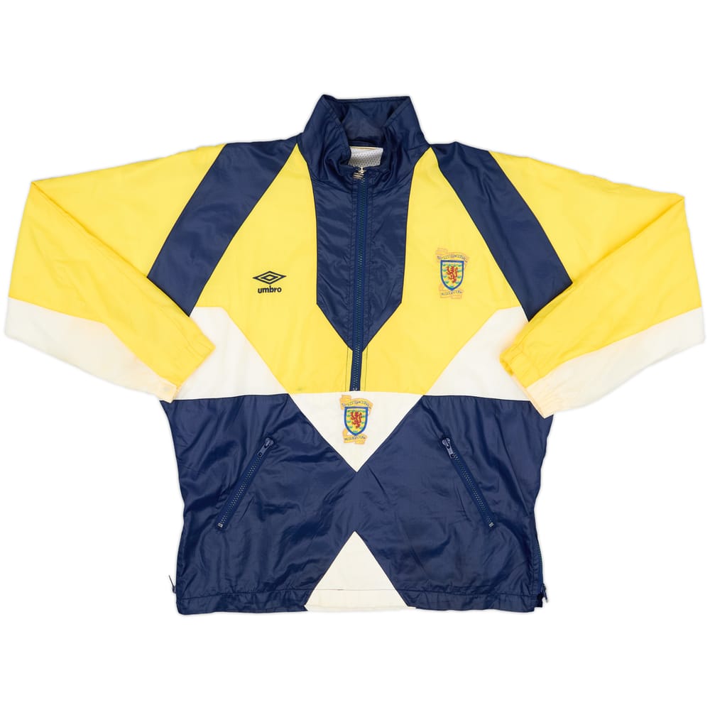 1990-92 Scotland Umbro 1/2 Zip Track Jacket - 8/10 - (L)
