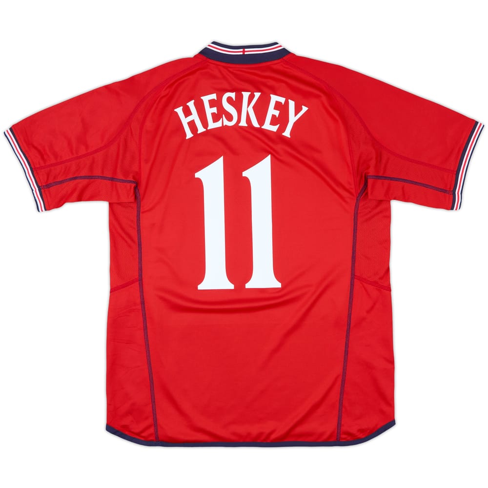 2002-04 England Away Shirt Heskey #11 - 10/10 - (L)