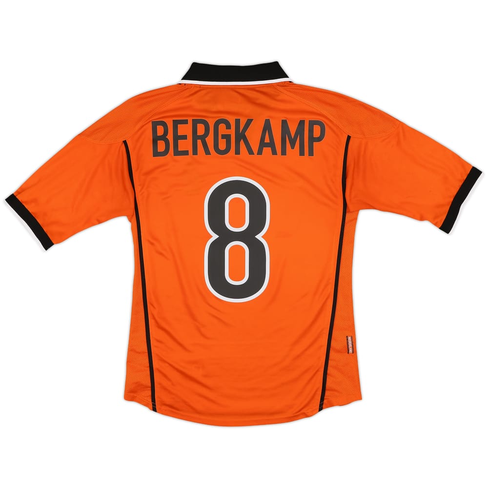 1998-00 Netherlands Home Shirt Bergkamp #8 - 9/10 - (M)