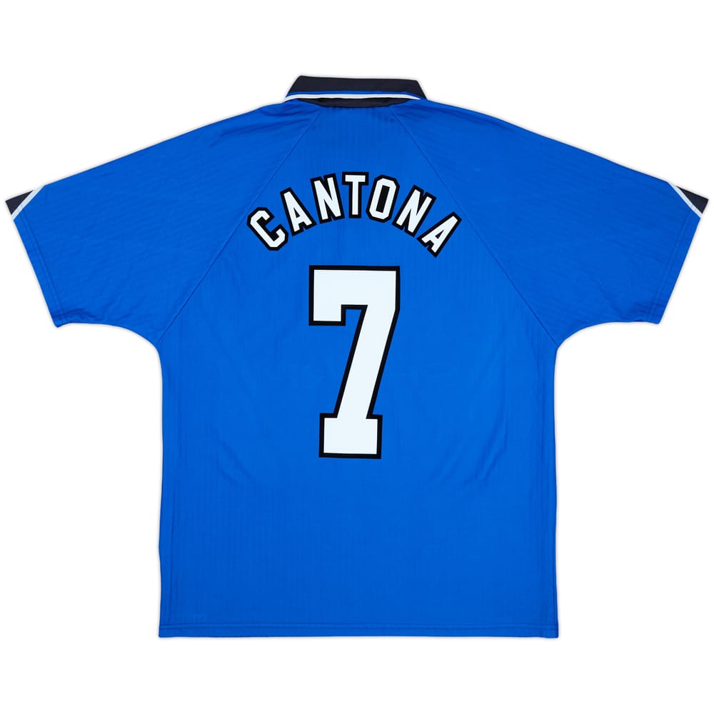 1996-98 Manchester United Third Shirt Cantona #7 - 8/10 - (L)