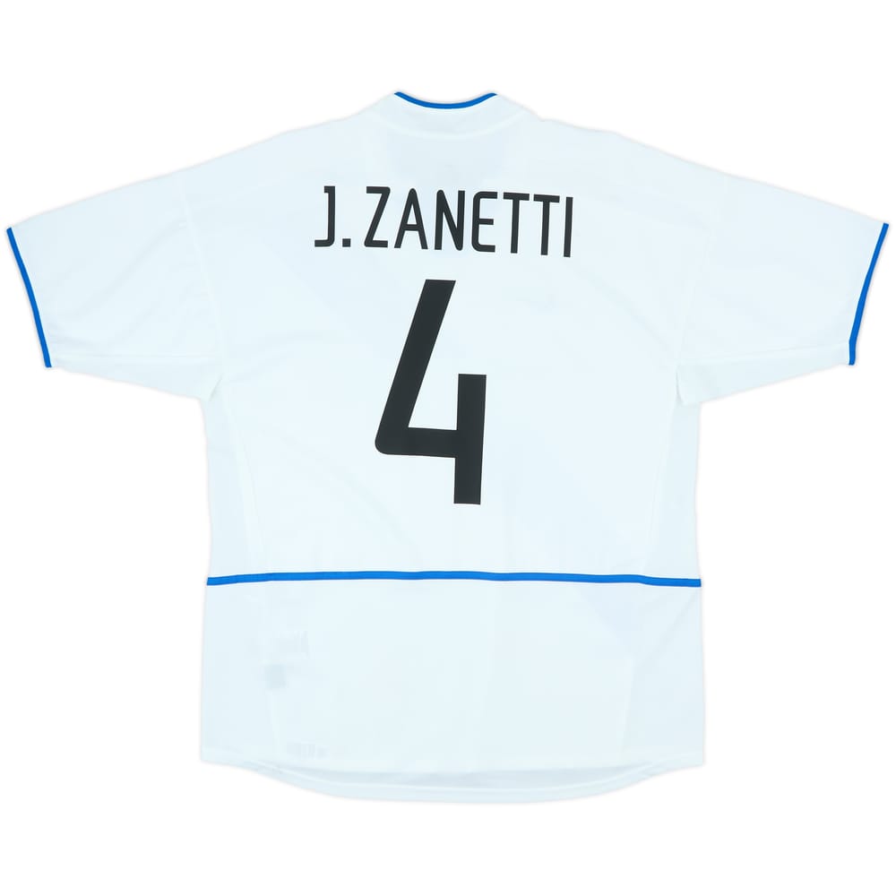 2002-03 Inter Milan Away Shirt Zanetti #4 - 8/10 - (L)