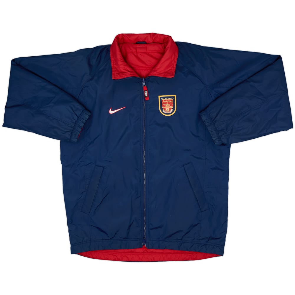 1998-99 Arsenal Nike Reversible Padded Bench Coat - 7/10 - (XL)