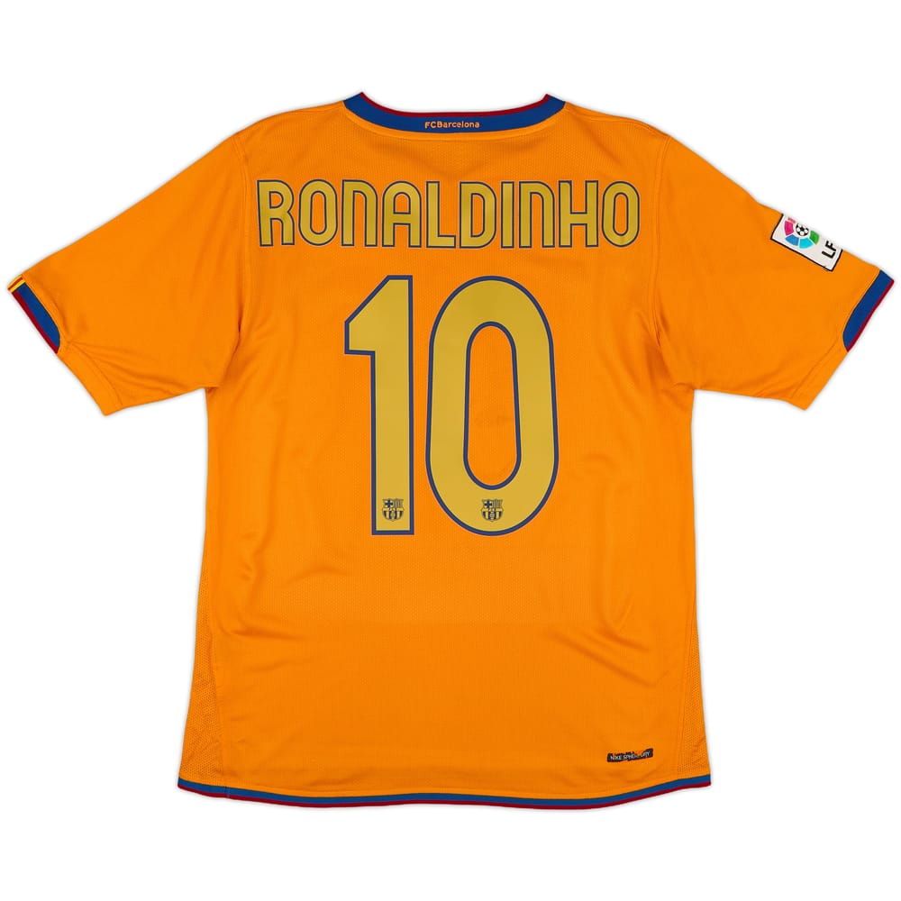 2006-08 Barcelona Away Shirt Ronaldinho #10 - 6/10 - (S)