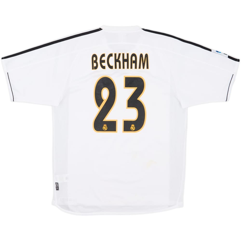 2003-04 Real Madrid Home Shirt Beckham #23 - 6/10 - (M)