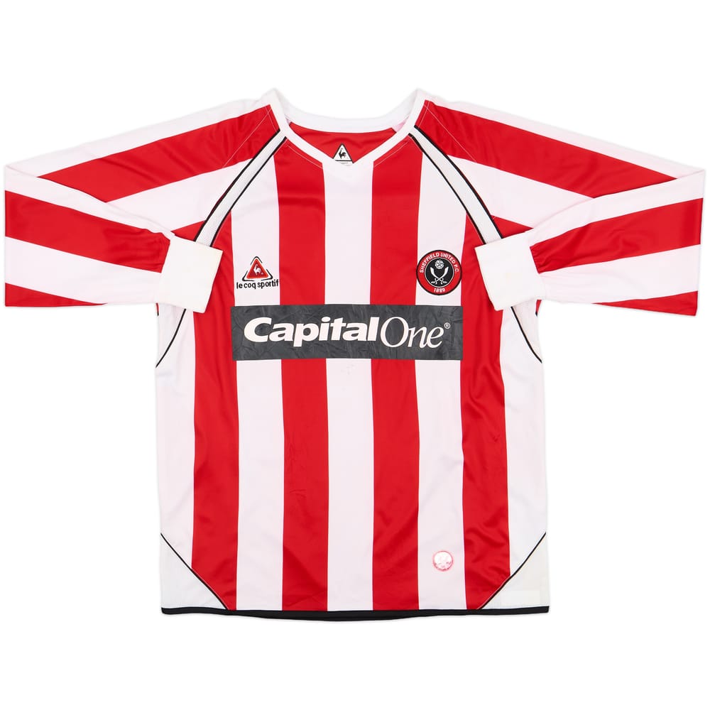 2006-07 Sheffield United Home L/S Shirt - 6/10 - (M)