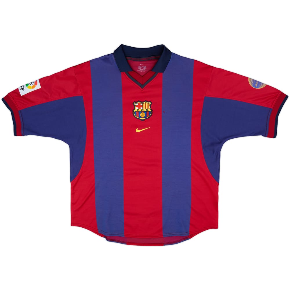 2000-01 Barcelona Home Shirt - 5/10 - (M)