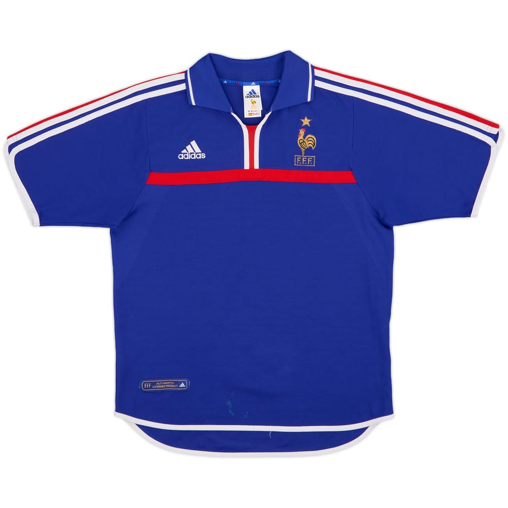 2000-02 France Home Shirt Zidane #10 - 8/10 - (M)