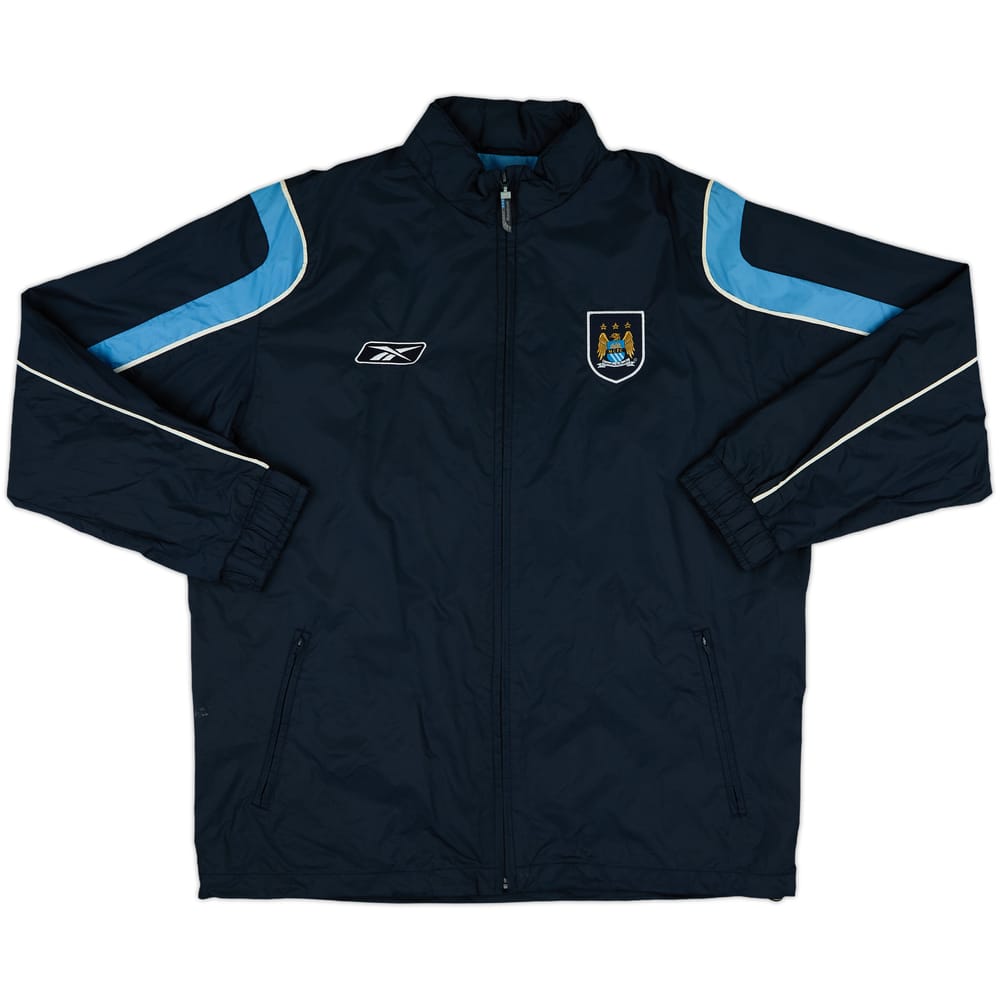 2004-06 Manchester City Reebok Hooded Rain Jacket - 6/10 - (L)