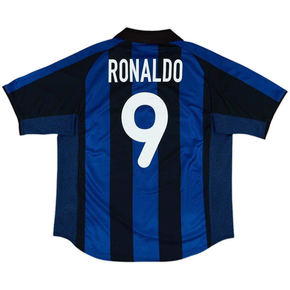 2001-02 Inter Milan Home Shirt Ronaldo #9 - 8/10 - (L)