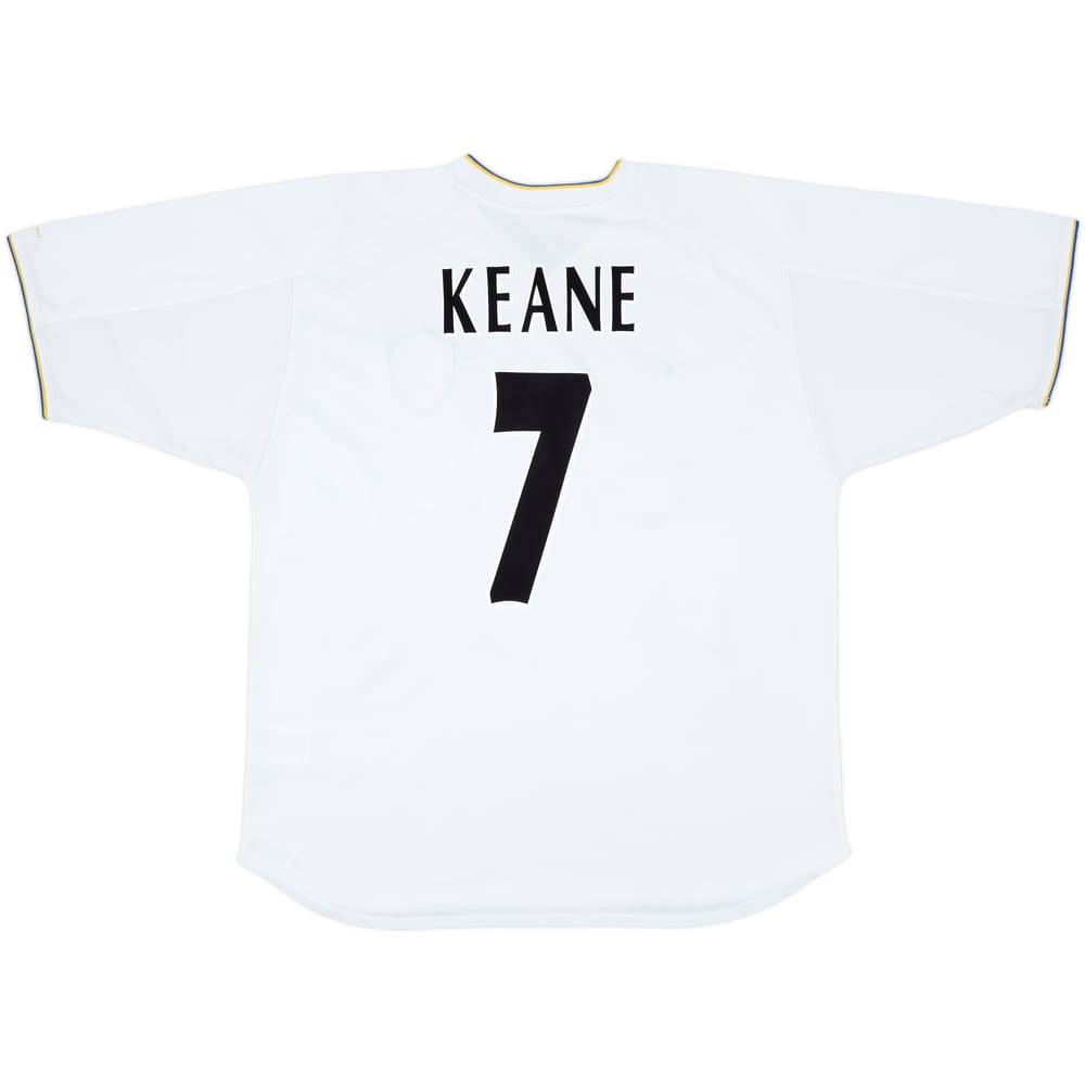 2000-02 Leeds United Home Shirt Keane #7 - 7/10 - (XXL)