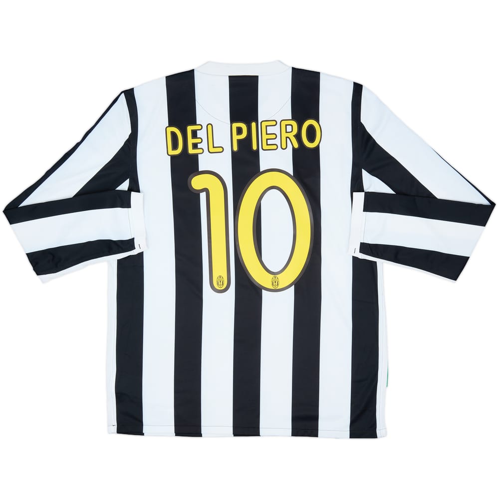 2009-10 Juventus Home L/S Shirt Del Piero #10 - 8/10 - (L)