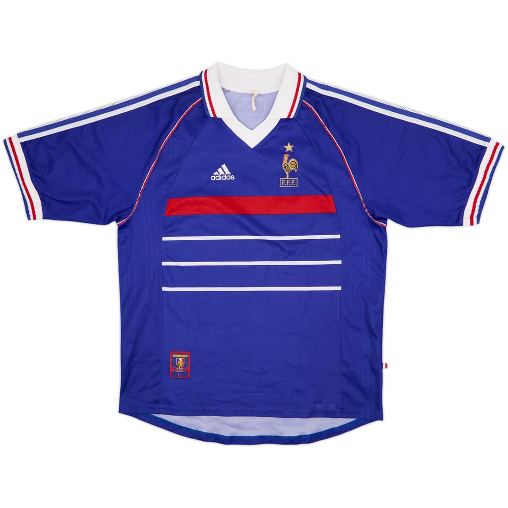 1998-00 France Home Shirt - 8/10 - (XL)