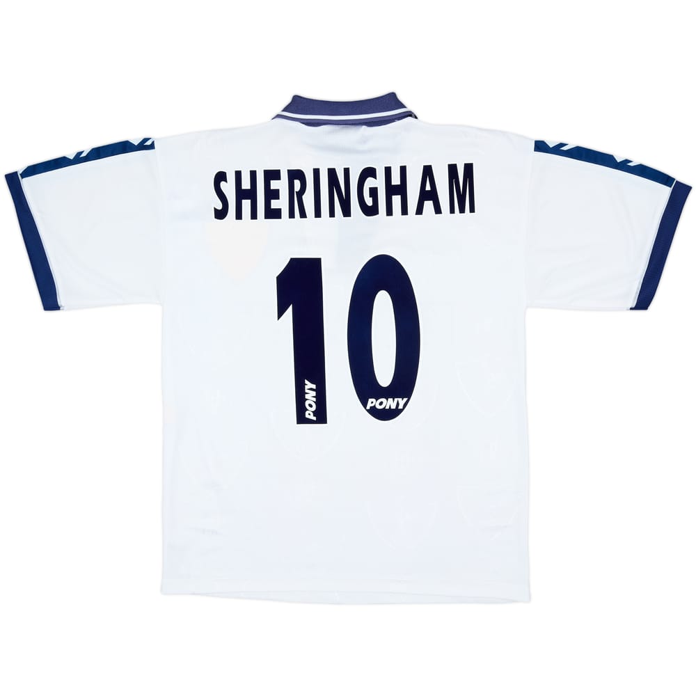 1995-97 Tottenham Home Shirt Sheringham #10 - 9/10 - (M)