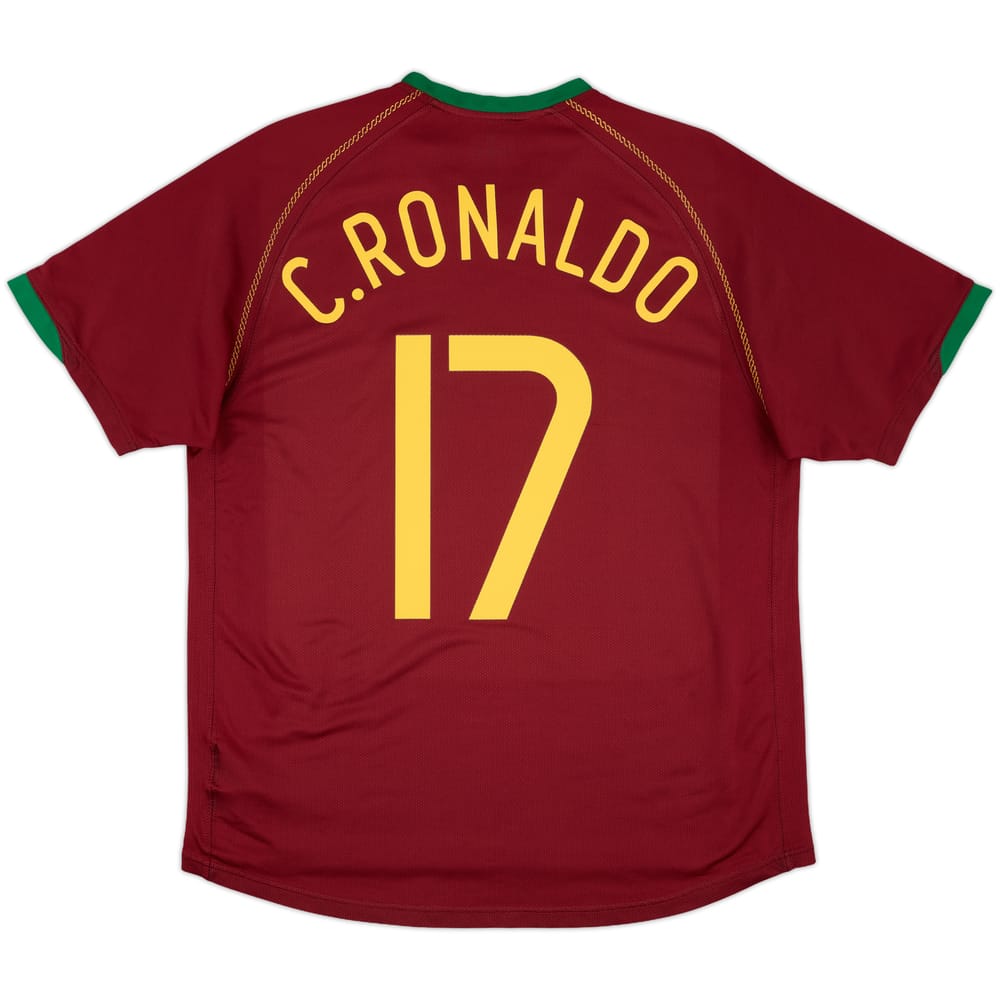 2006-08 Portugal Home Shirt C.Ronaldo #17 - 8/10 - (L)