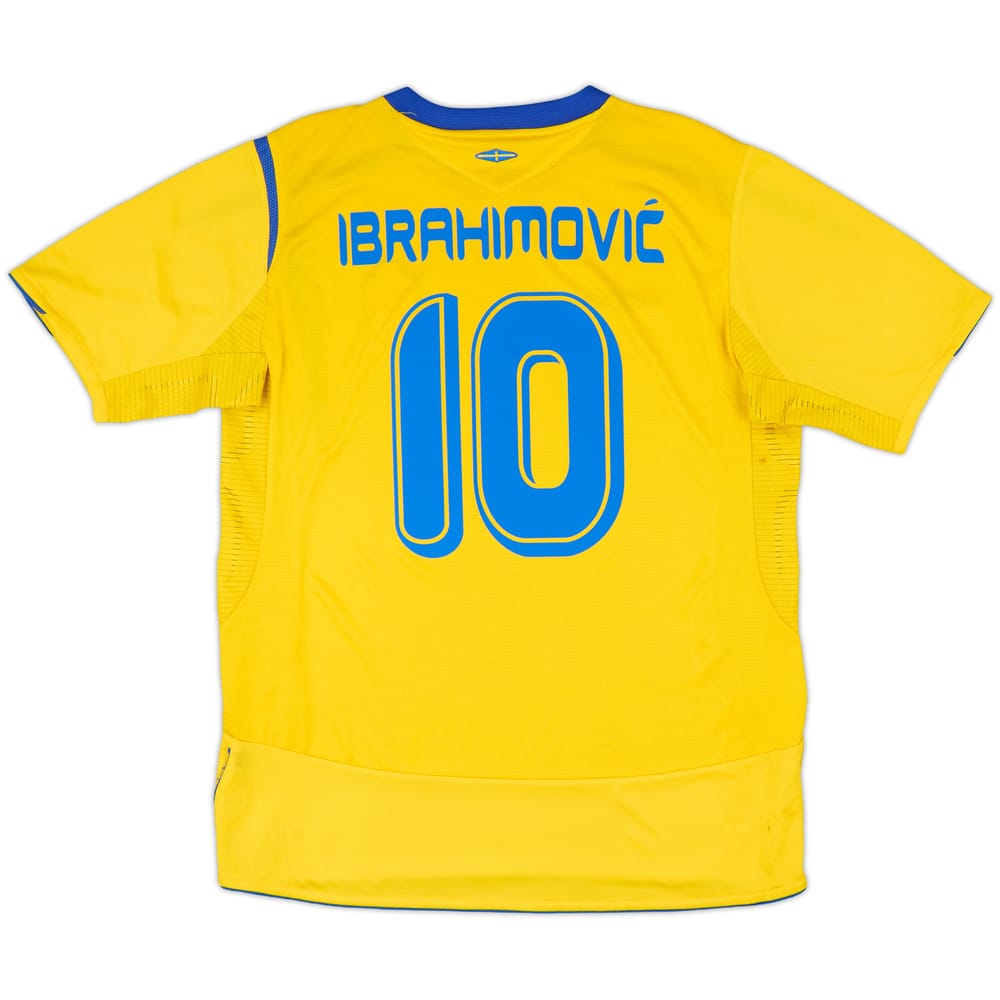 2005-06 Sweden Home Shirt Ibrahimovic #10 - 7/10 - (L)