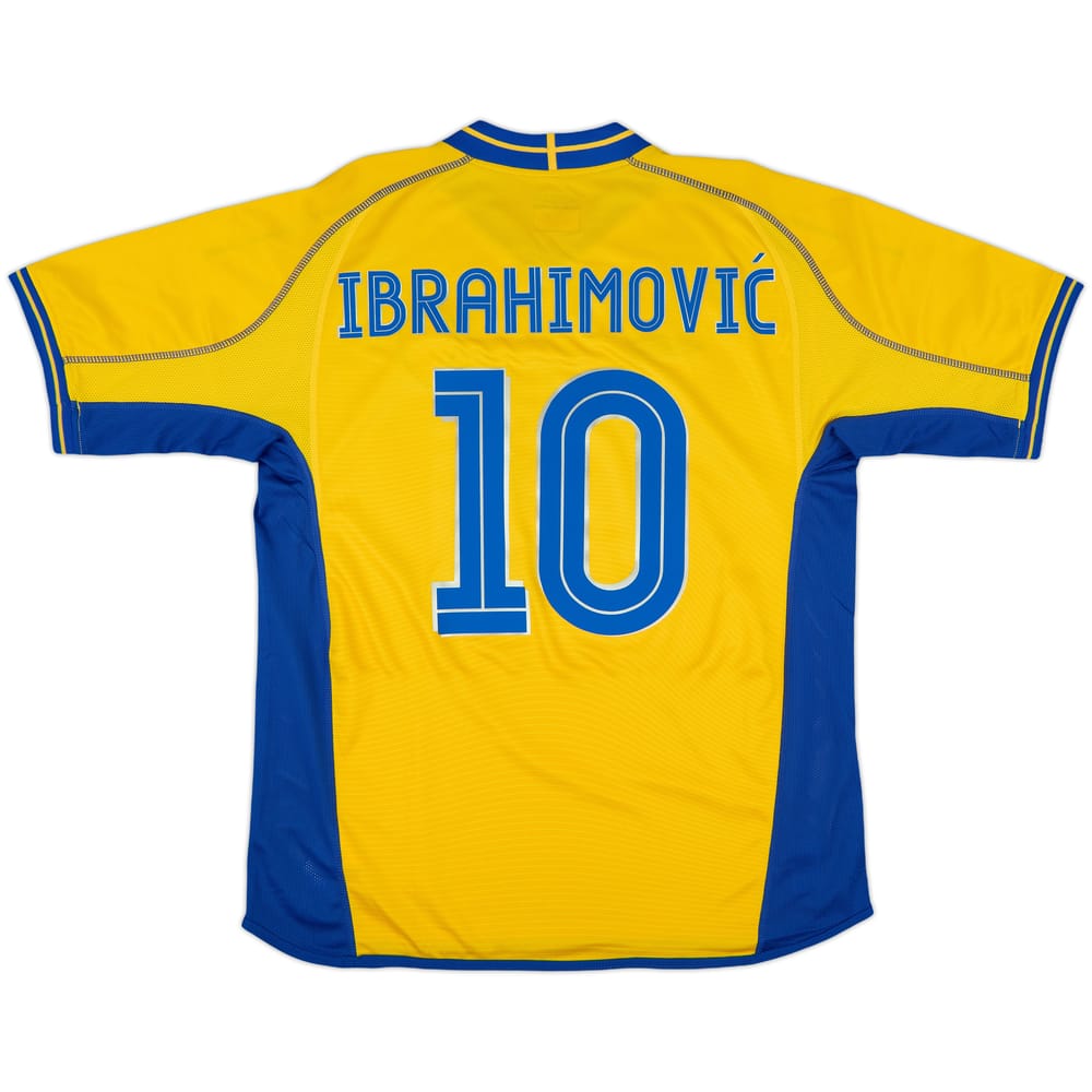 2003-04 Sweden Home Shirt Ibrahimovic #10 - 9/10 - (L)