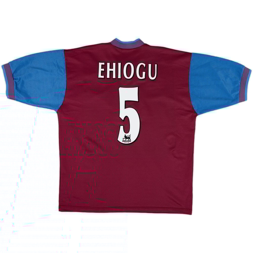 1997-98 Aston Villa Home Shirt Ehiogu #5 - 9/10 - (L)