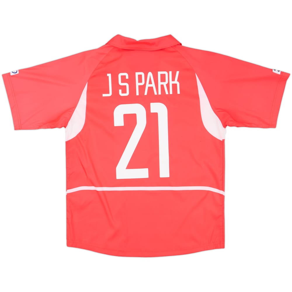 2002-03 South Korea Home Shirt J.S.Park #21 - 10/10 - (M)