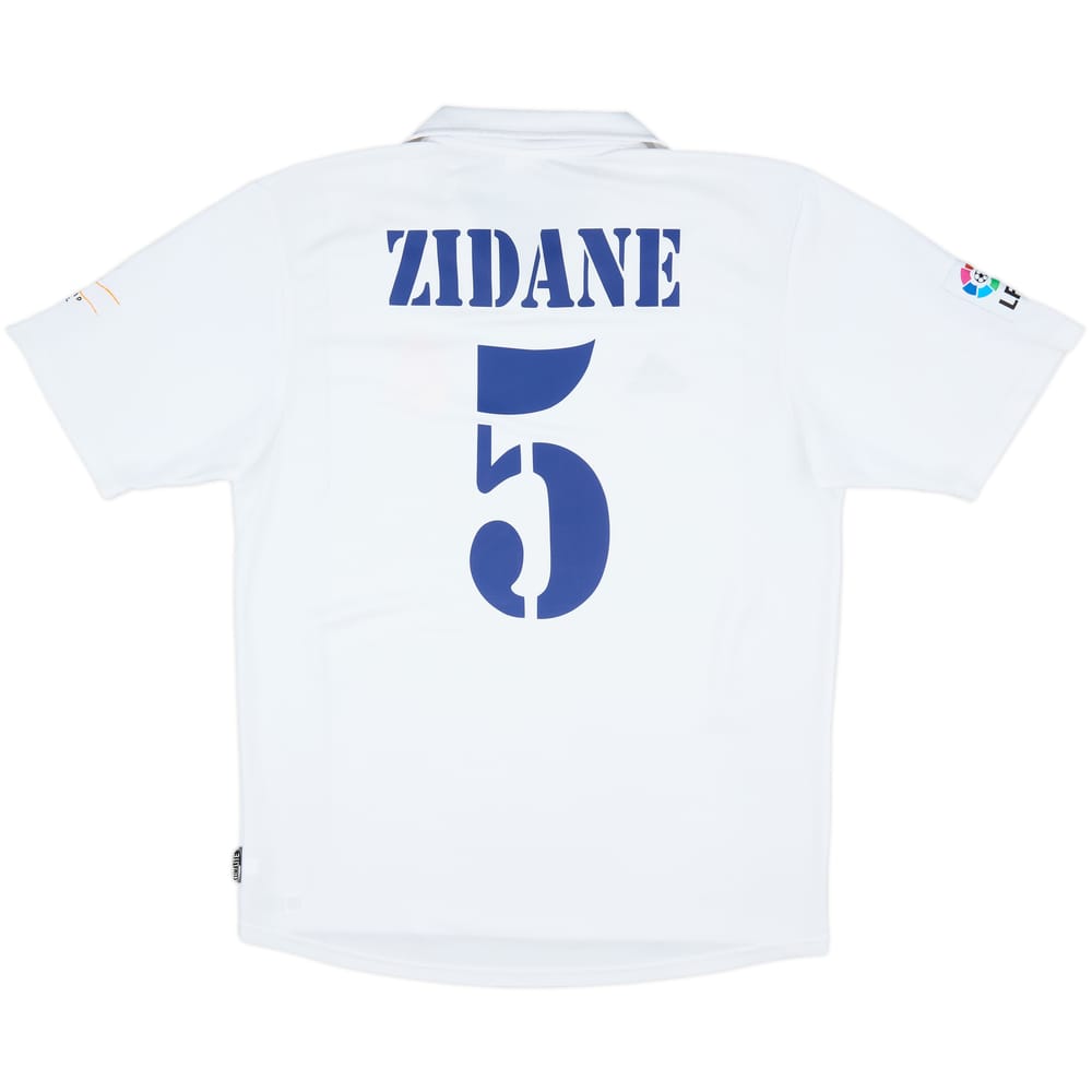 2002-03 Real Madrid Centenary Home Shirt Zidane #5 - 8/10 - (M)