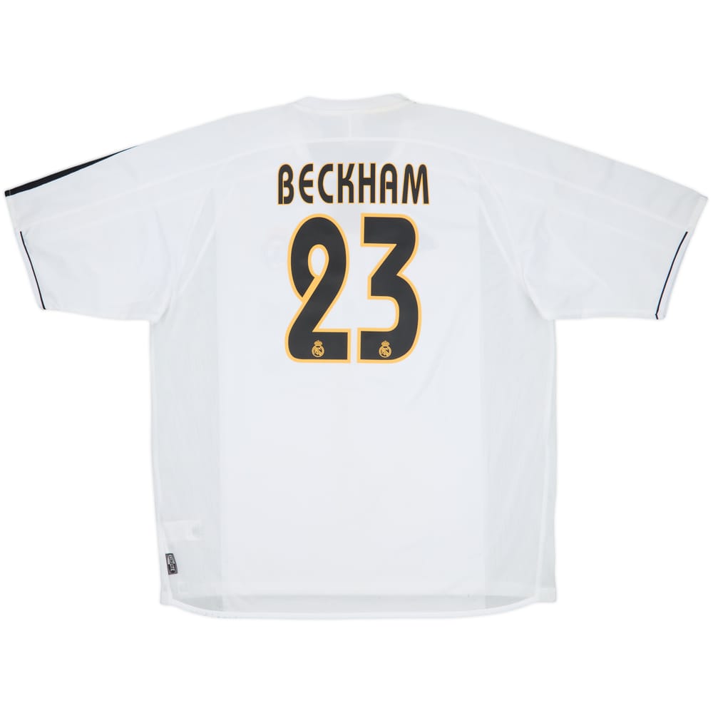 2003-04 Real Madrid Home Shirt Beckham #23 (XL)