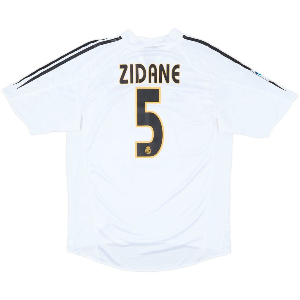 2004-05 Real Madrid Home Shirt Zidane #5 - 6/10 - (M)