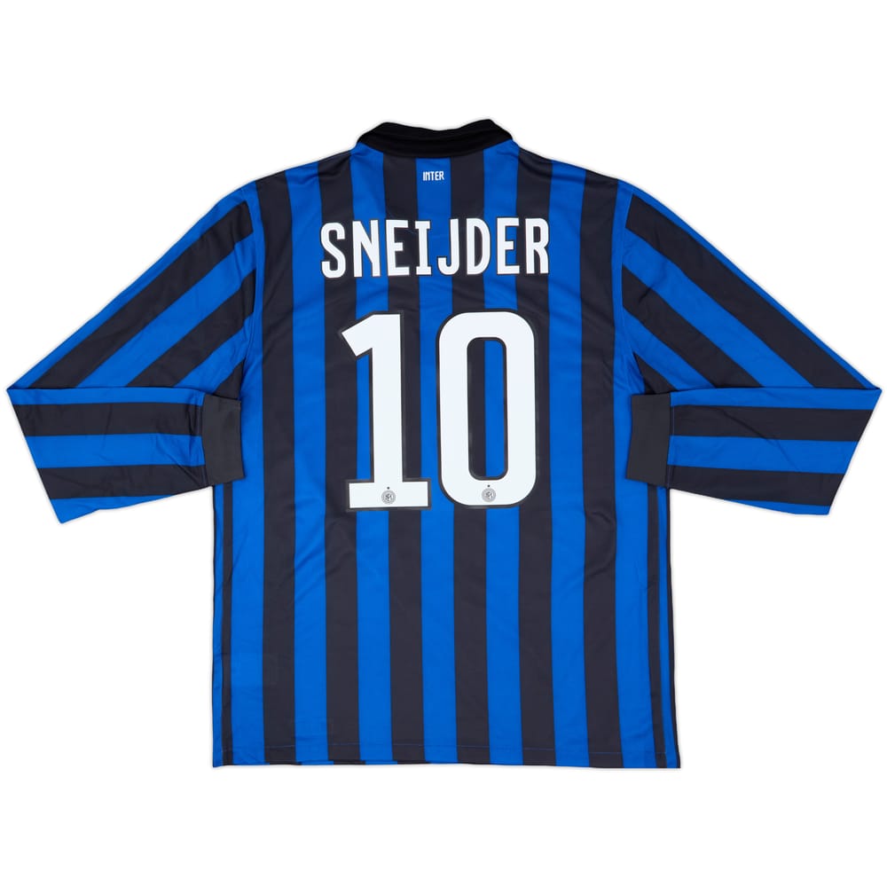 2011-12 Inter Milan Home L/S Shirt Sneijder #10 - 6/10 - (L)