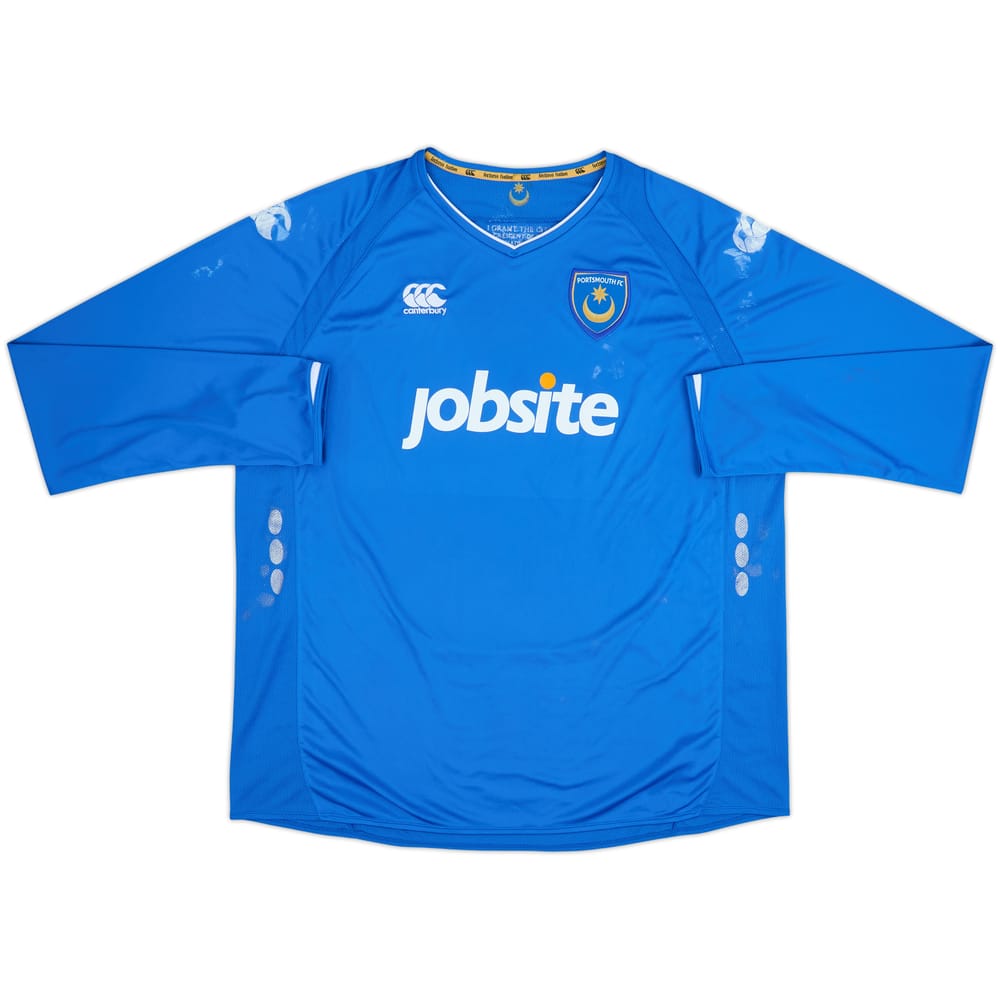 2009-10 Portsmouth Home L/S Shirt - 5/10 - (XXL)