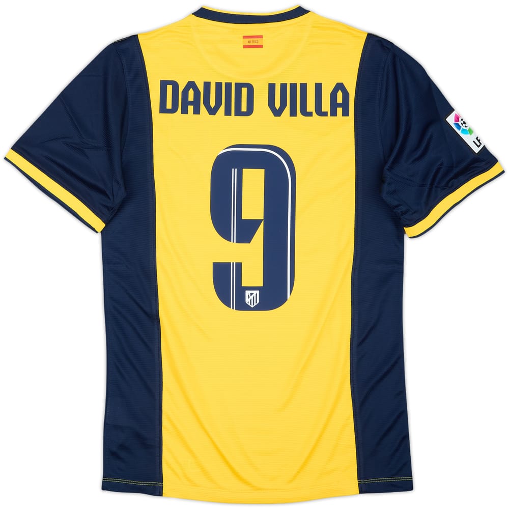 Camiseta de visitante del Atletico Madrid 2013-14 David Villa #9 - 8/10 - (S)