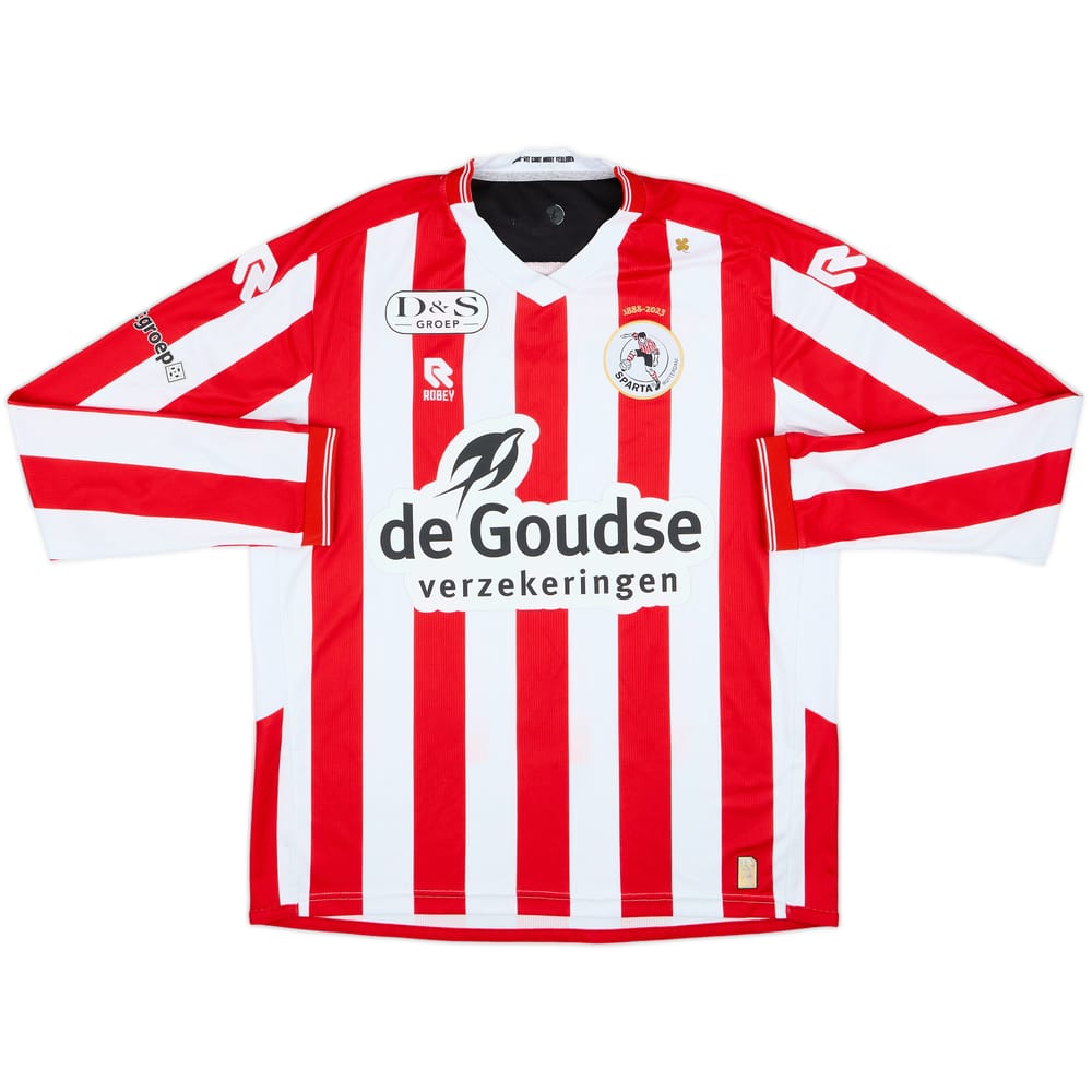 2022-23 Sparta Rotterdam Home L/S Shirt - 8/10 - (L)