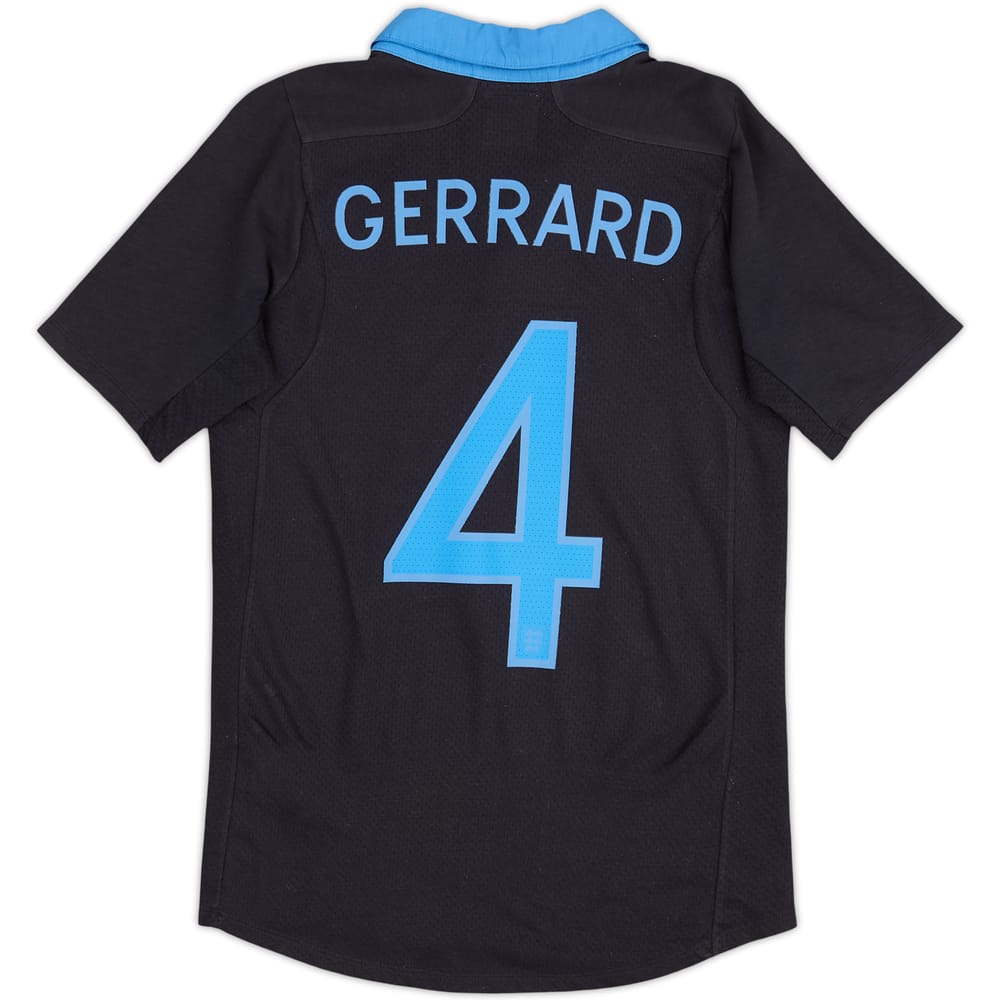 Camiseta de visitante de Inglaterra 2011-12 Gerrard #4 - 8/10 - (XL.Niños)