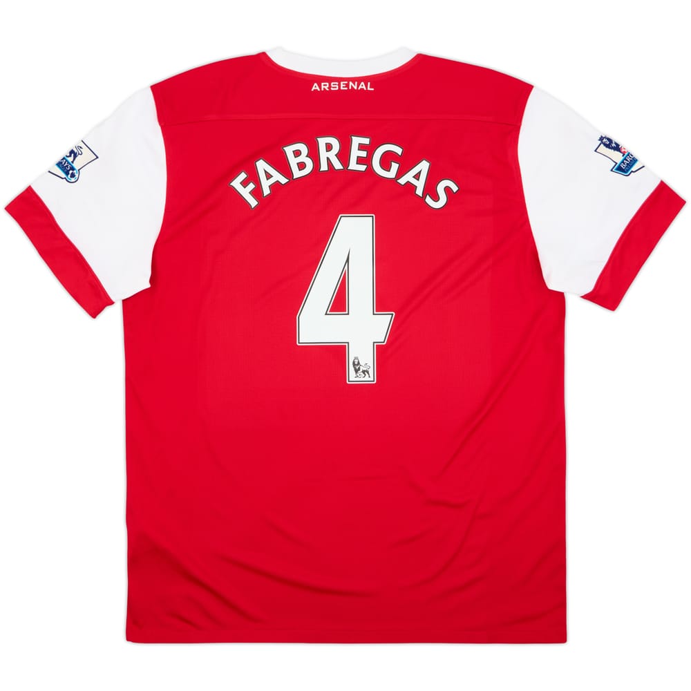 2010-11 Arsenal Home Shirt Fabregas #4 - 6/10 - (XL)