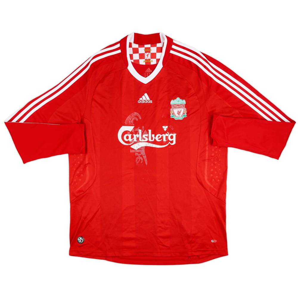 2008-10 Liverpool Home L/S Shirt - 3/10 - (XL)