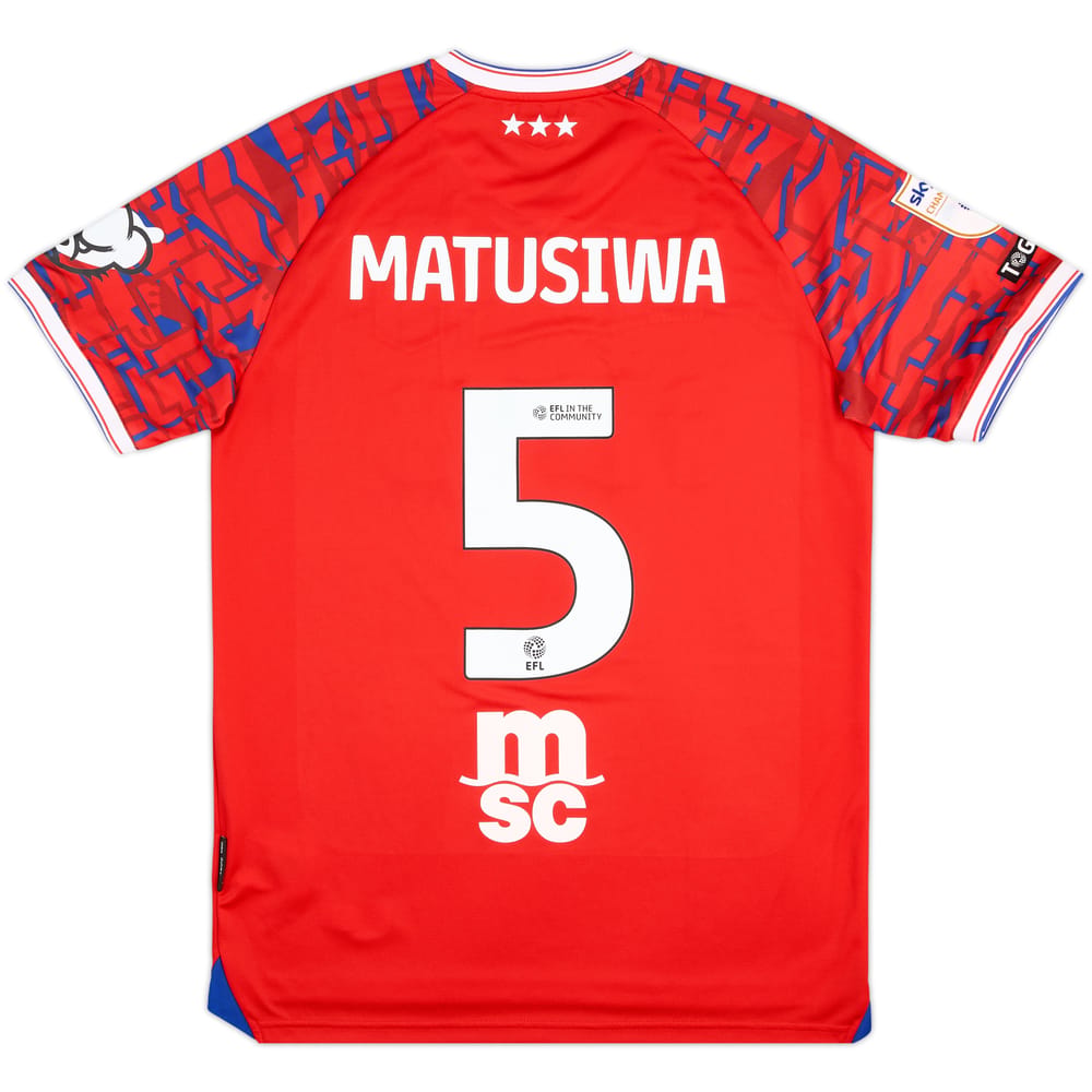2025-26 Ipswich Match Issue Away Shirt Matusiwa #5