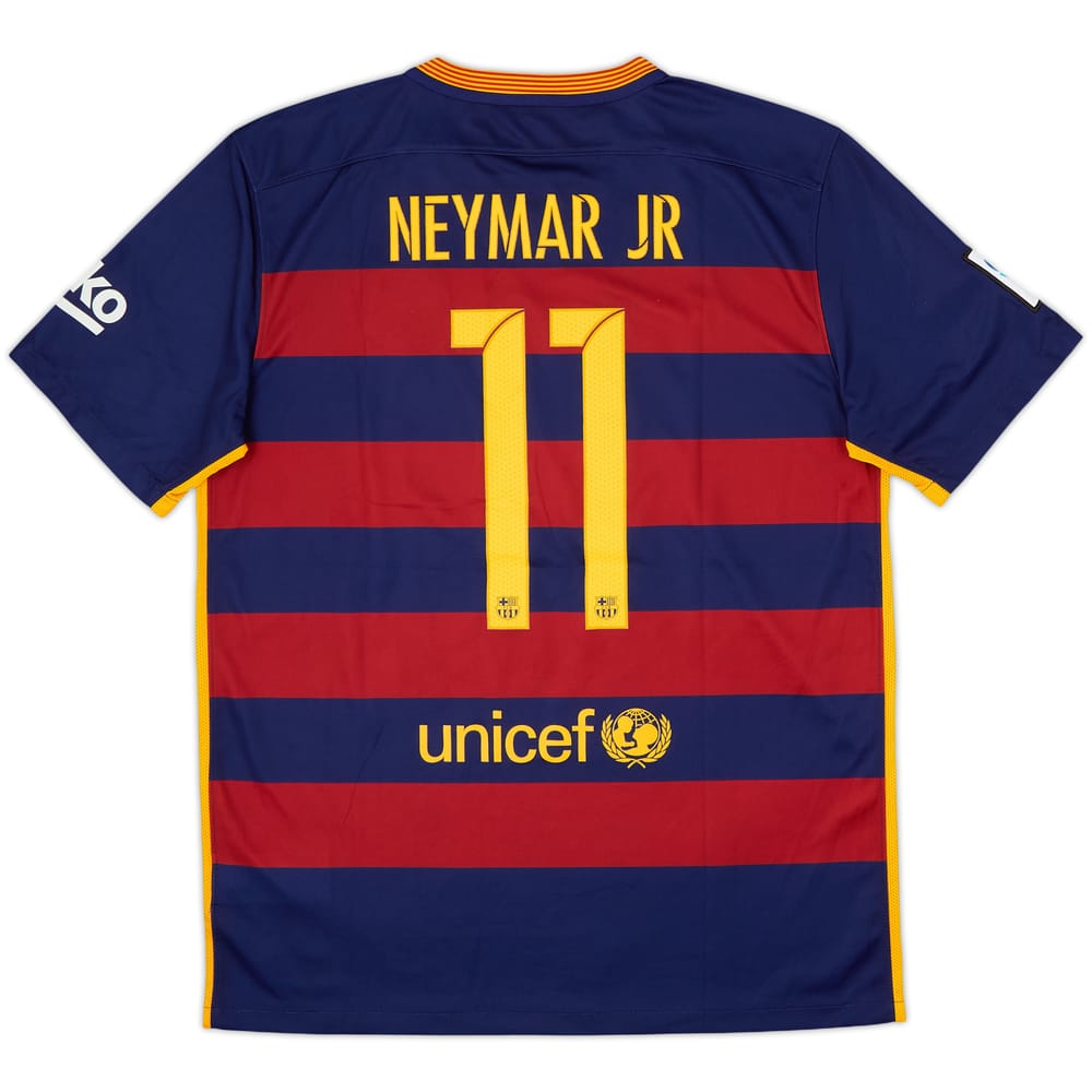 2015-16 Barcelona Home Shirt Neymar Jr #11 - 8/10 - (L)