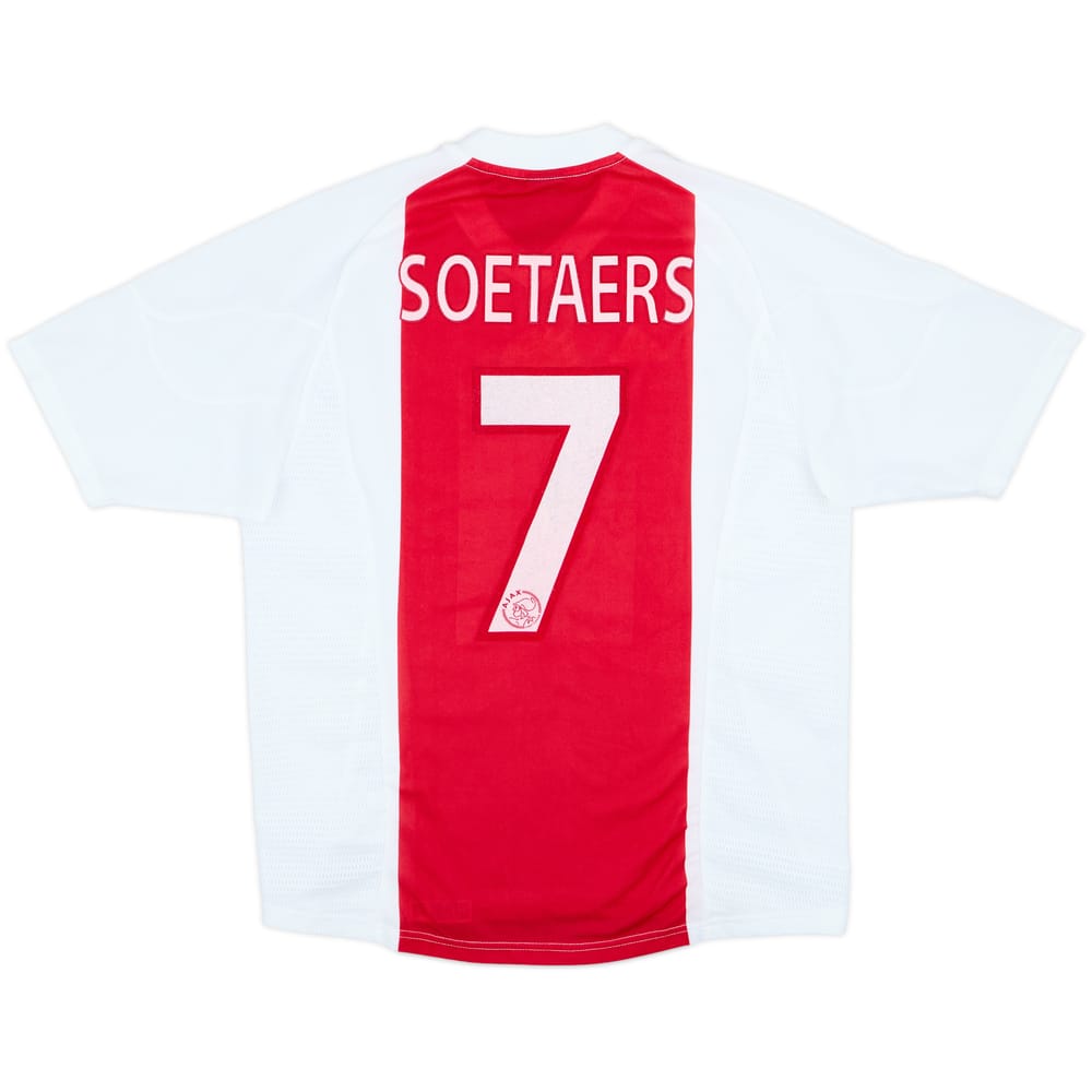 2002-04 Ajax Home Shirt Soetaers #7 - 5/10 - (M)