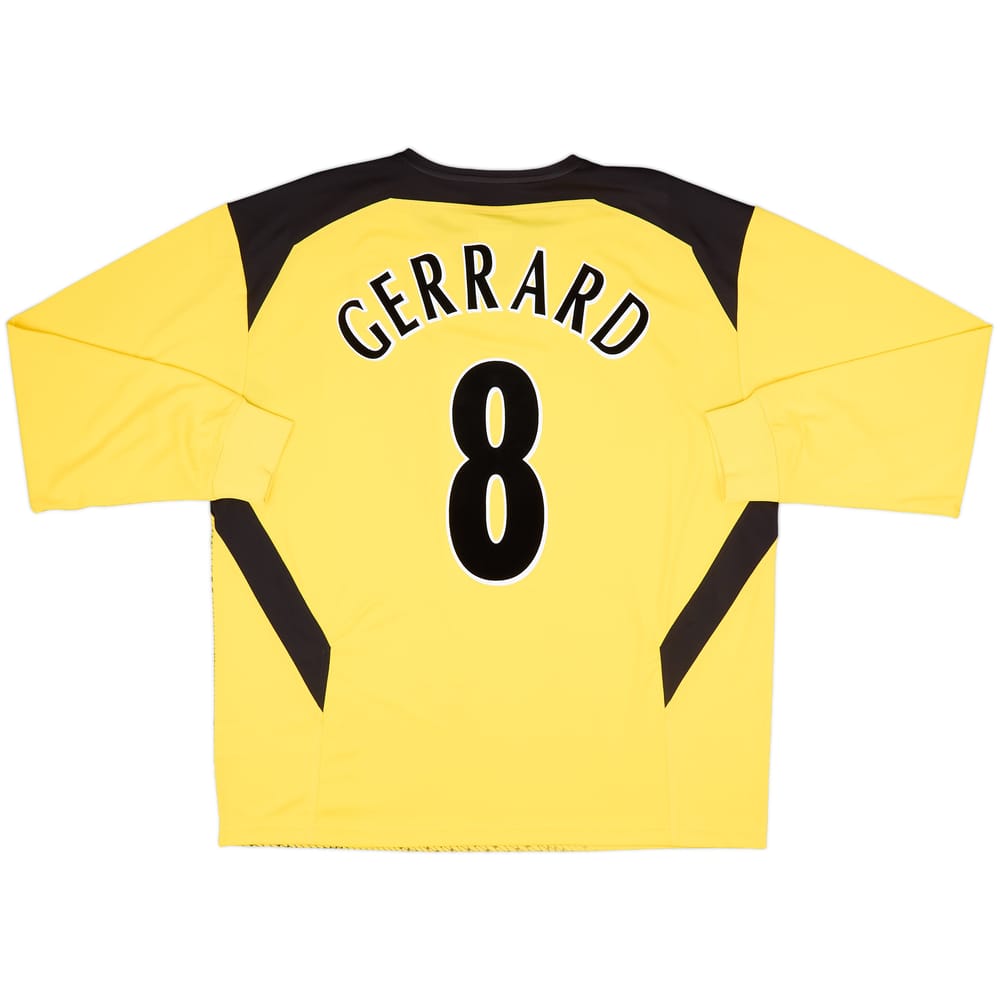 2004-06 Liverpool Away L/S Shirt Gerrard #8 (XL)